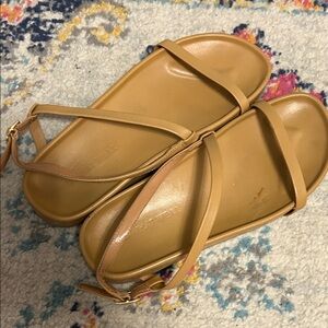 Who What Wear Italian Tan Sandals